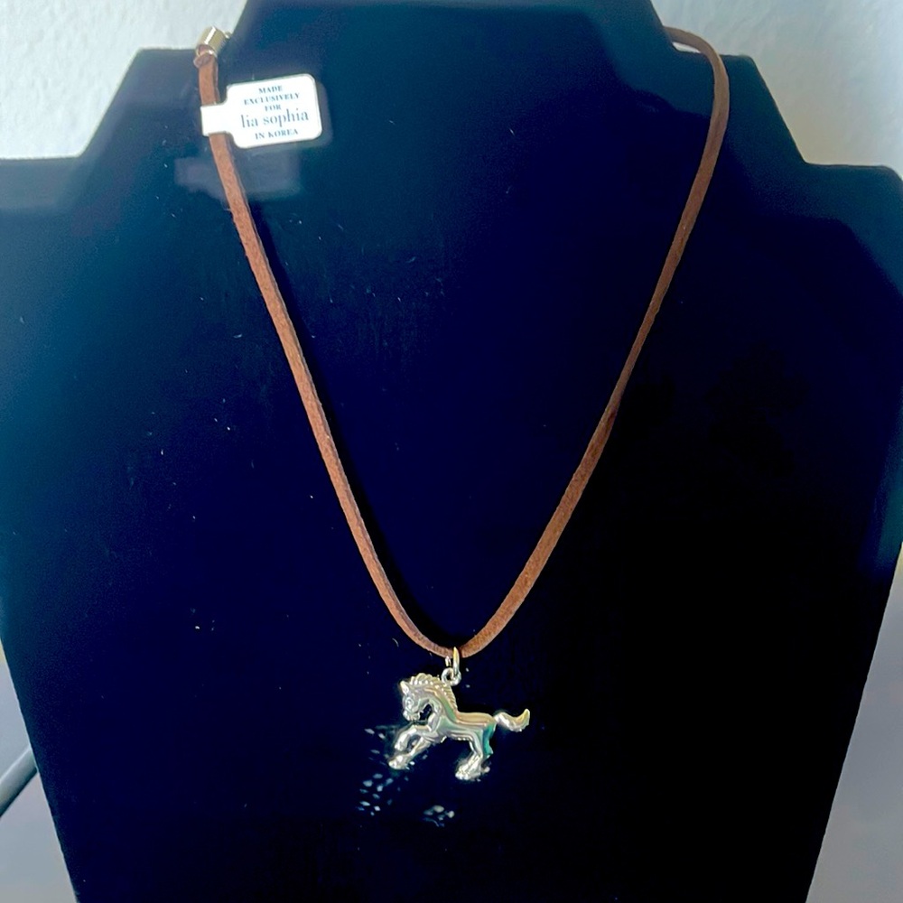3/$25 🍀Lia sophia horse necklace